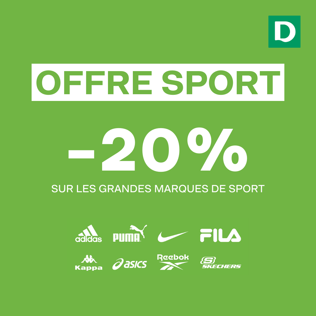 SuperGreen Terville - Offre Deichmann ! - deichmann offre sport aout2024 post - 1