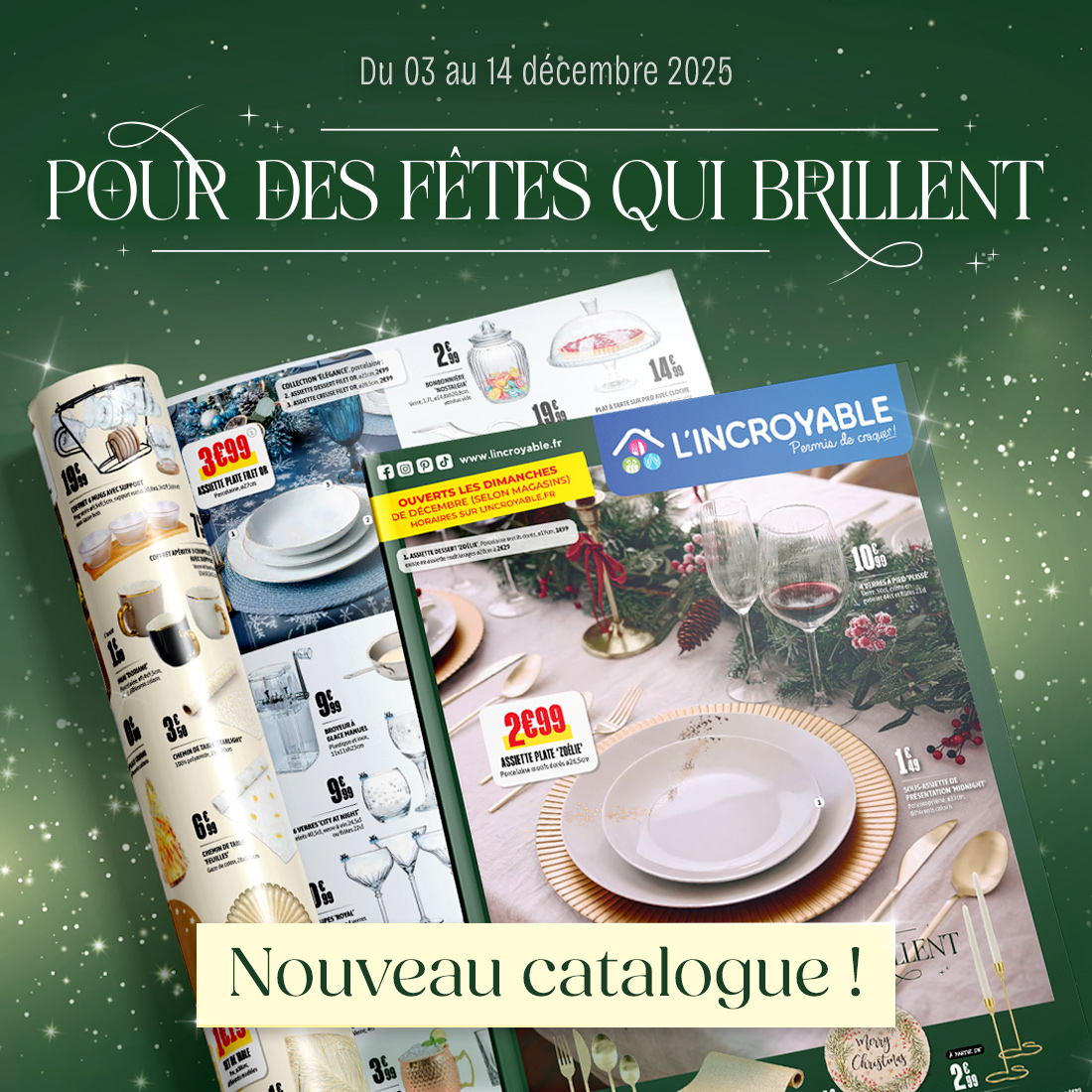 SuperGreen Terville - Nouveau catalogue chez l'Incroyable - sma post pub noel cadeau couv - 1