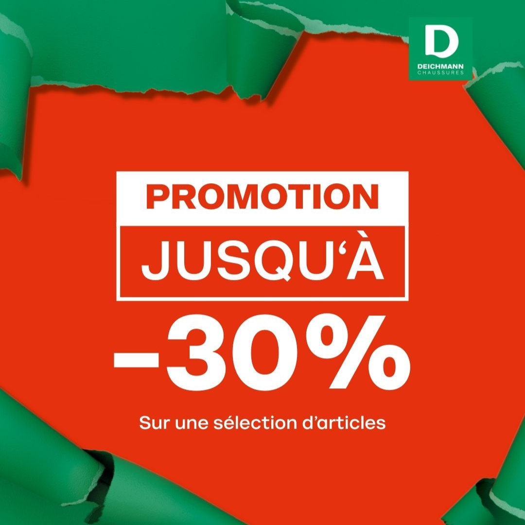SuperGreen Terville - -30% chez Deichmann - posts facebook 70 - 1