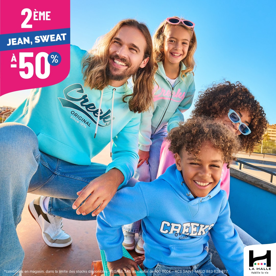 SuperGreen Terville - Casu'Hall : Le 2ème jean ou sweat à -50% - 1080x1080 oa - 1