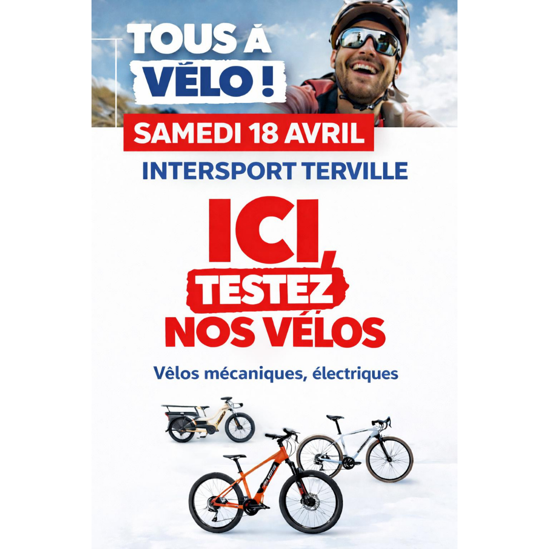 SuperGreen Terville - Venez tester des vélos chez Intersport ! - design sans titre 21 - 1