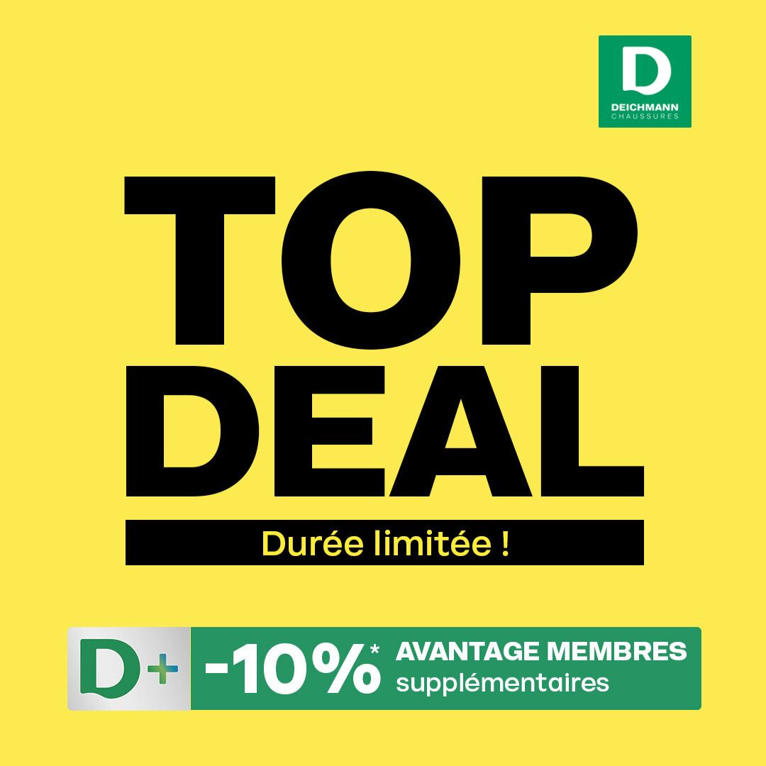 SuperGreen Terville - Deichmann : TOP DEAL ! - top deal web 1704 - 1
