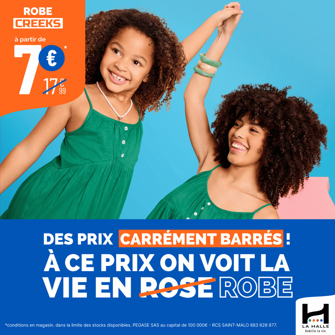 SuperGreen Terville - Robes à prix barrés chez La Halle ! - prix barres robe la halle web - 1